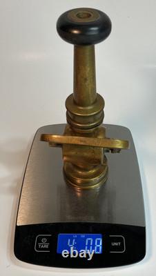 Poignée de joug de buse de tuyau d’incendie vintage en laiton