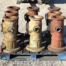 RÉCUPÉRATION DES BORNES D'INCENDIE MUELLER, Lot de 8, 23 pouces de haut, 123 lbs chacune, 1986