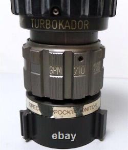 Raccord de tuyau d'incendie POK Turbokador à buse 210-420 GPM 100 PSI