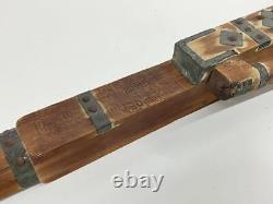 Rare Antique Japanese Edo Water Gun Fire Wooden Tool
<br/>
 Rareté antique japonaise Edo pistolet à eau en bois de feu outil