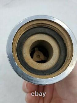Rare Santa Rosa Fire Twist On And Off Silver Tone Chrome Brass Nozzle Patent Pnd