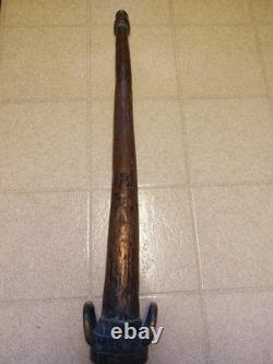 Rare Trouvaille Buse en Laiton de 31 Longs pour Tuyau d'Eau des Pompiers de Chemin de Fer