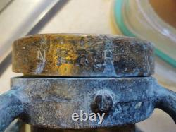 Rare Trouvaille Buse en Laiton de 31 Longs pour Tuyau d'Eau des Pompiers de Chemin de Fer