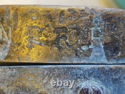 Rare Trouvaille Buse en Laiton de 31 Longs pour Tuyau d'Eau des Pompiers de Chemin de Fer
