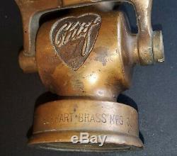 Rare Vintage Elkhart Brass Mfg. Co Chef Tuyau D'incendie Buse. Expédition Très Rapide
