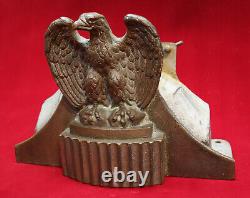 Rare, Winchester laiton, aigle, camion de pompiers, support de contrôle de tuyau d'incendie, rack