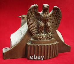 Rare, Winchester laiton, aigle, camion de pompiers, support de contrôle de tuyau d'incendie, rack