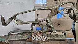 Rare commande de tuyau de camion de pompiers Elkhart Brass avec aigle