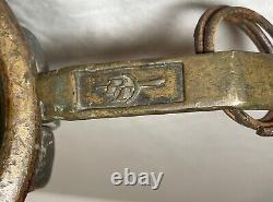 Rarissime antique en laiton PT grande buse de pompier pour tuyau d'incendie avec raccord de colonne montante