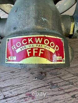 Rockwood 2 1/2 FFF 101NB Assemblage de vanne et de buse en mousse pour tuyau d'incendie.