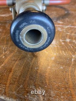 SUPERBE Buse de Tuyau d'Incendie en Laiton Massif Ancienne Vintage (CHEF) RARE - Fabriqué aux États-Unis
