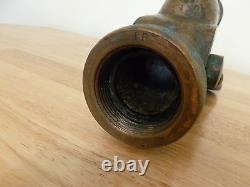 S. S. United Sates N. Y. Ocean Liner Brass Fire Hose Fognozl Buse Tout Usage