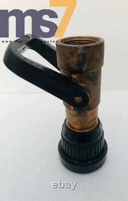 Style Akron 3022 Laiton lutte contre l'incendie à bord du navire Vari-nozzle 95 Gpm 1-1/2 #nouveau