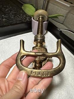 Superbe buse d'incendie en laiton massif ancienne et vintage ALFCO RARE