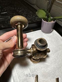 Superbe buse d'incendie en laiton massif ancienne et vintage ALFCO RARE