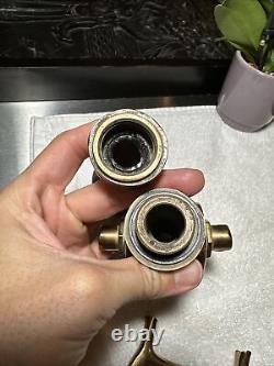 Superbe buse d'incendie en laiton massif ancienne et vintage ALFCO RARE