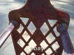 Support de rack de tuyau d'incendie Vintage 1910 de la W. D. Allen Mfg. Co. et tuyau désaffecté