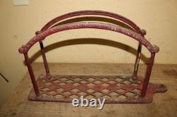 Support de tuyau de pompier en fonte murale J G N Guibert antique de 1884 New York