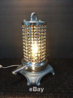 Tuyau D'incendie S / S Aspiration Passoire Sur Mesure Lampe De Table One Of A Kind Vintage Beauté