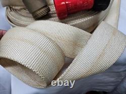 Tuyau d'incendie 100 pieds Longueur du tuyau 1-1/2 NST Type de veste simple avec buse