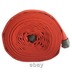 Tuyau d'incendie JAFLINE G51H25LNO50N, 50 pieds, orange, polyester 11N832