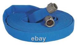 Tuyau d'incendie JAFLINE HD G52H15HDB100N, 100 pieds, bleu, polyester 11N845