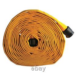 Tuyau d'incendie JAFLINE HD G52H15HDY50N, 50 ft, Jaune, Polyester 11N855
