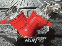 Tuyau d'incendie SplitValve NH x NPSH, laiton, corps de vanne en Y, femelle x mâle, femelle NH
