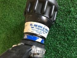 Tuyau d'incendie TFT avec buse de poignée latérale Bale 95-300 GPM à 100 PSI 2.5 NH #6