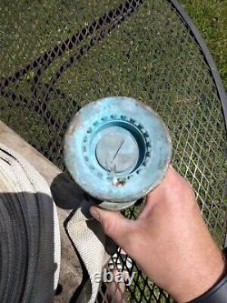 Tuyau d'incendie vintage WD Allen Co. de 75 pieds et buse en laiton