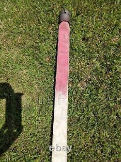 Tuyau d'incendie vintage WD Allen Co. de 75 pieds et buse en laiton