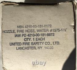 United Fire Safety co Buse de tuyau d'incendie No. 1575-1 1/2 (lot de 9)