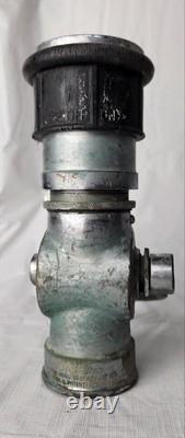 VINTAGE 8.5 La buse de tuyau de pompier en laiton Wooster Équipement de lutte contre les incendies