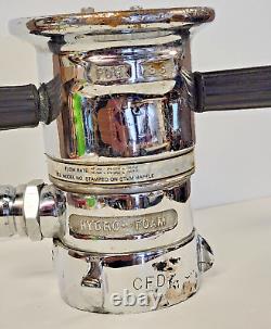 VTG Maison des Pompiers Récupération Buse à Brouillard Hydro Foam HF-350 2.5 de MFG Elkhart en Laiton