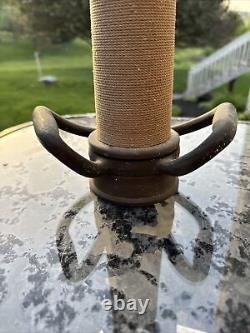 Vanne d'incendie vintage Wooster à double poignée en laiton cordé 30 Rare
