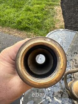 Vanne d'incendie vintage Wooster à double poignée en laiton cordé 30 Rare