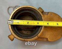 Vanne de coupure de bouche d'incendie Vintage POWHATAN en laiton massif de 2 1/2 pouces
