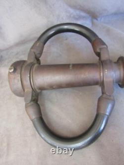 Vanne de pompier à double poignée AKRON BRASS vintage 3-1/2 OD cl