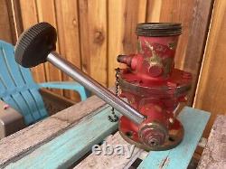 Vanne en laiton de tuyau d'eau de camion de pompier vintage (van Pelt)