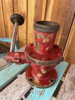 Vanne en laiton de tuyau d'eau de camion de pompier vintage (van Pelt)