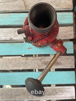 Vanne en laiton de tuyau d'eau de camion de pompier vintage (van Pelt)