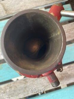 Vanne en laiton de tuyau d'eau de camion de pompier vintage (van Pelt)