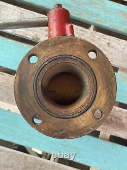 Vanne en laiton de tuyau d'eau de camion de pompier vintage (van Pelt)