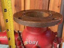 Vanne en laiton de tuyau d'eau de camion de pompier vintage (van Pelt)