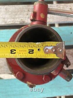 Vanne en laiton de tuyau d'eau de camion de pompier vintage (van Pelt)