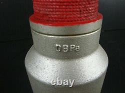 Véritable Vintage 19-1/2 Wrapped Handle Fire Hose Nozzle, Ferait Un Grand Lamp