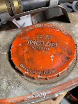 Véritable pompe à incendie indienne D. B. Smith de 1968, 5 gallons avec tuyau et buse, Utica NY