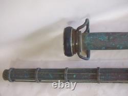 Vieux Tuyau d'Arrosage en Cuivre de l'Époque Taisho Japonais (Kensaki) Ensemble de 2 Buses