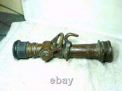 Vintage 16 Wooster All Brass Fire Hose Nozzle Grether Equipment / Ohio États-unis