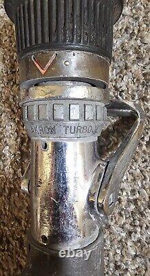 Vintage 1969 Akron Brass TurboJet Lance d'incendie à poignée de pistolet